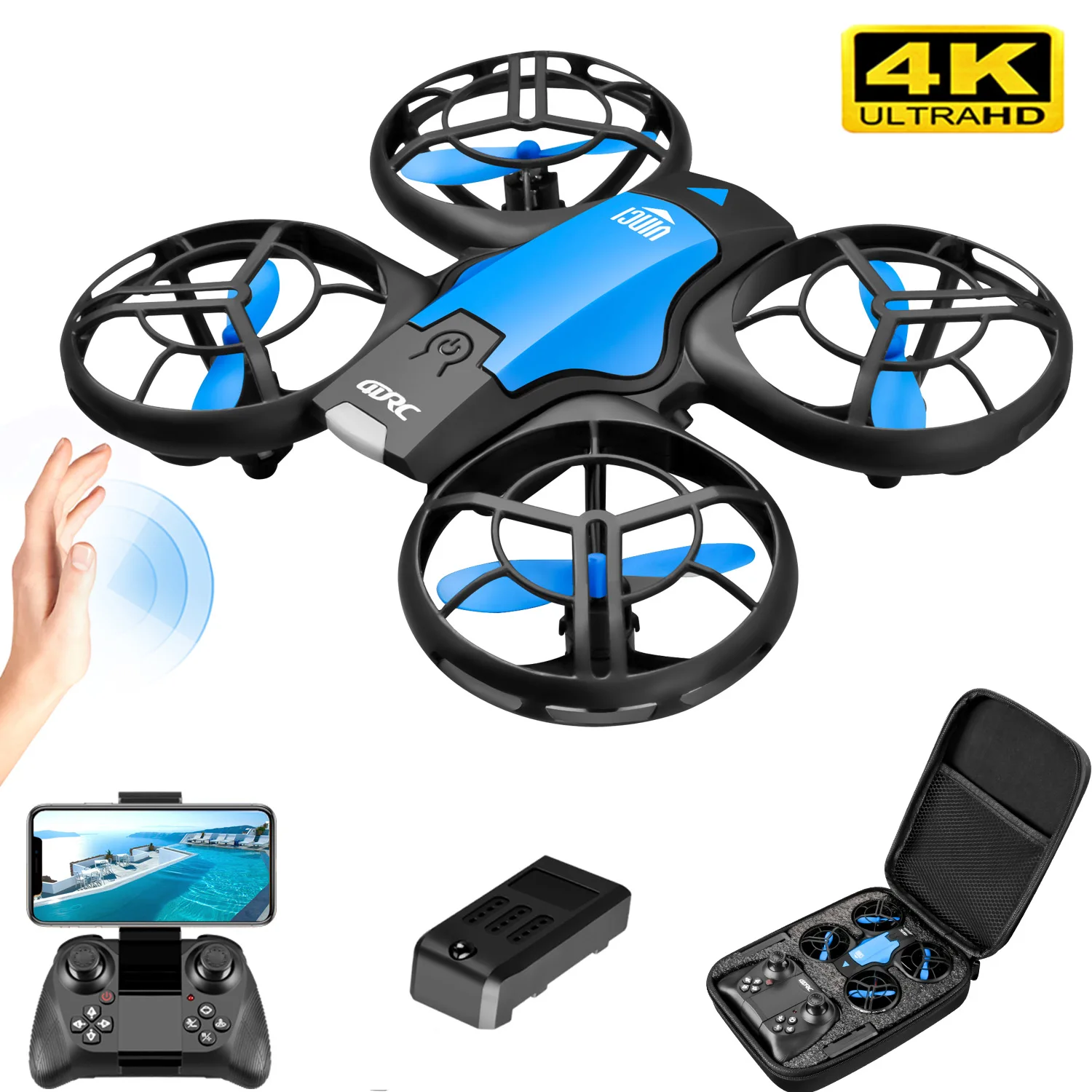 Drone Battery Box - V8 Nieuwe Mini Drone 4K Professionele