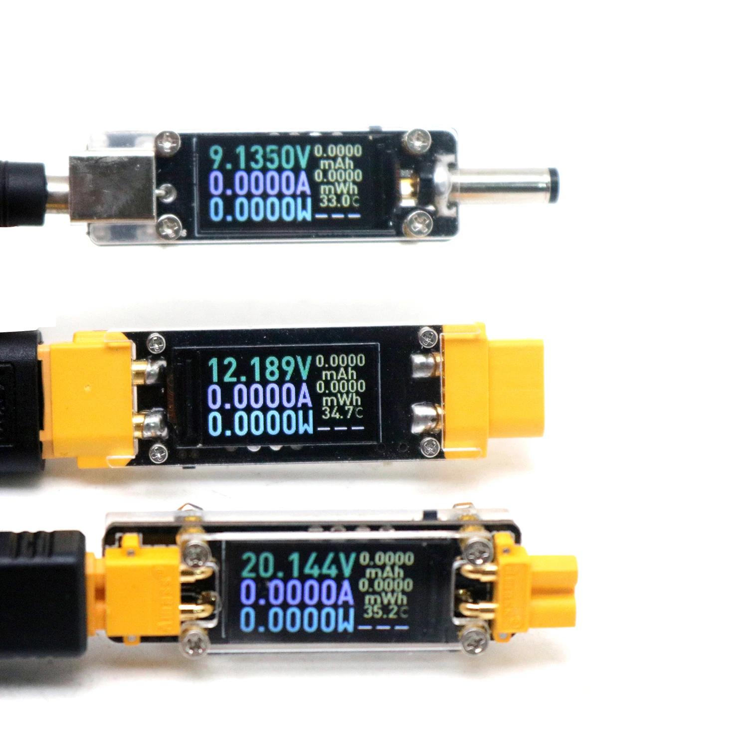 Drone Battery Voltage Checker - 20A DC XT30/XT60 Bidirectionele Meter Coulomb