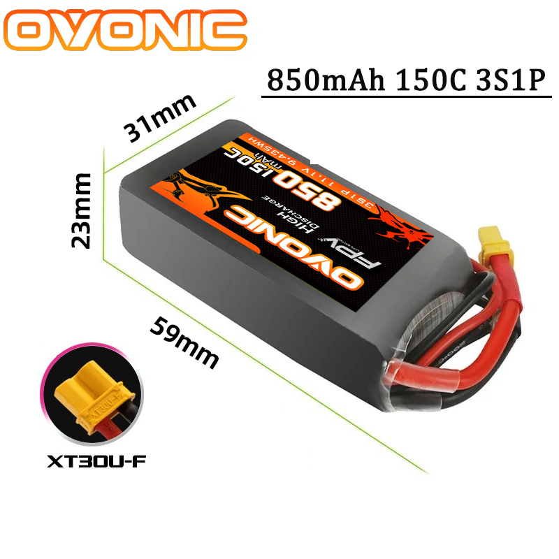 OVONIC 150C 850mAh Lipo Batter - Drone Battery 4S recensie en prijs