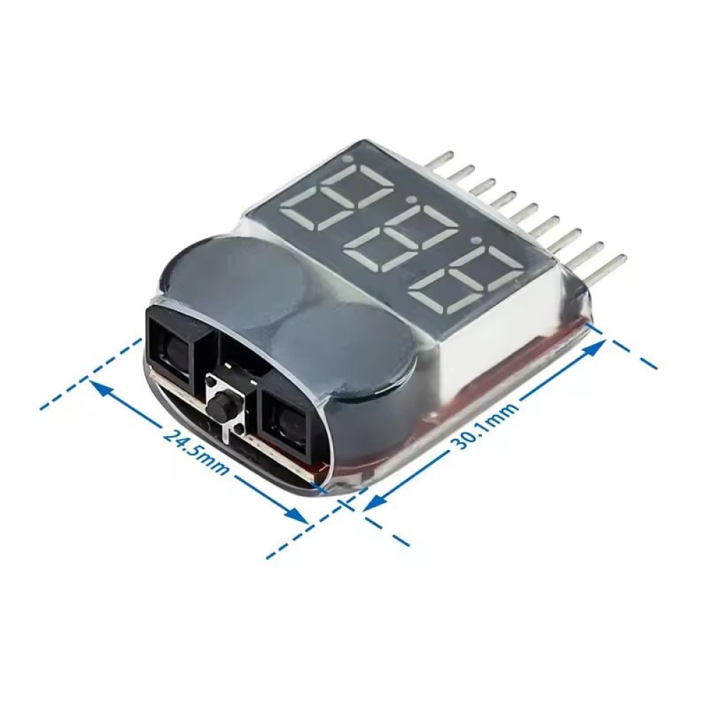 Batterijtester met laagspannin - Drone Battery Voltage Checker recensie en prijs